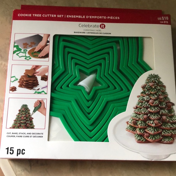 Cookie Christmas Tree Cutter Set NWT - Picture 1 of 2